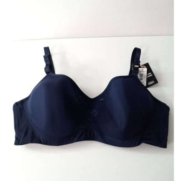 Torrid Curve Lightly Lined Full Coverage Navy Size 38DD Bra "New" Retail $54.50 - Picture 1 of 10
